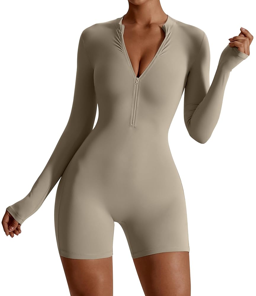 試着のみ★ FOLD TUCK WIDE ROMPERS Amazon.com: FEOYA Women's Sport Shorts Jumpsuit Tummy